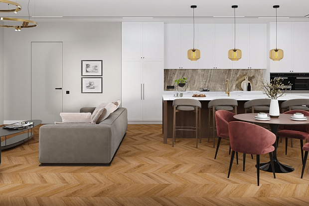 Кварц-винил Damy Floor Chevron LVT DF09-Ch-LVT Монсоро