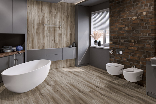 Кварц-винил Damy Floor Family LVT 6607-9-LVT Дуб Натуральный