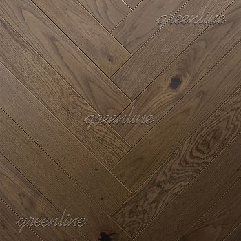 Инженерная доска Английская елка Greenline Extra 715 Дуб Акцент