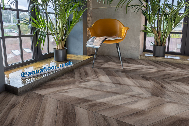 Кварц-винил Aquafloor Parquet Chevron Glue AF2554PGCh