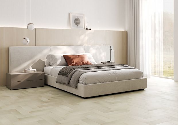 Паркетная доска Quartz Parquet Штучный паркет Клён Американский Белый 44-400-56