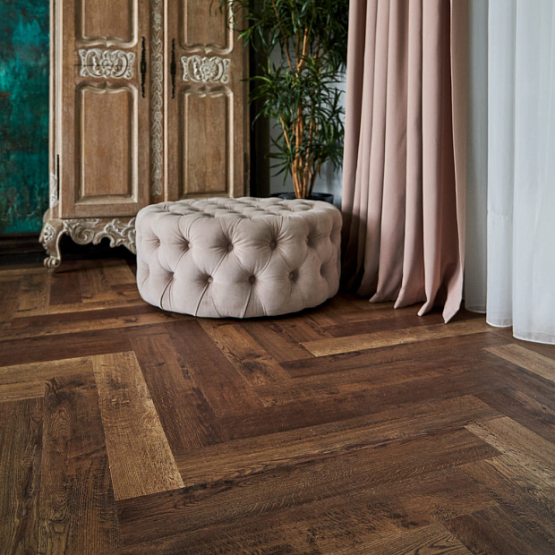 Vinilam Parquet Herringbone Glue GD11177  (Паркет Версальский)