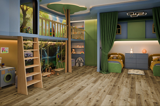 SPC-ламинат Damy Floor Family T7020-4 Дуб Провинциальный