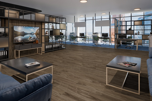 Кварц-винил Damy Floor Family LVT 0036-3-LVT Орех Американский