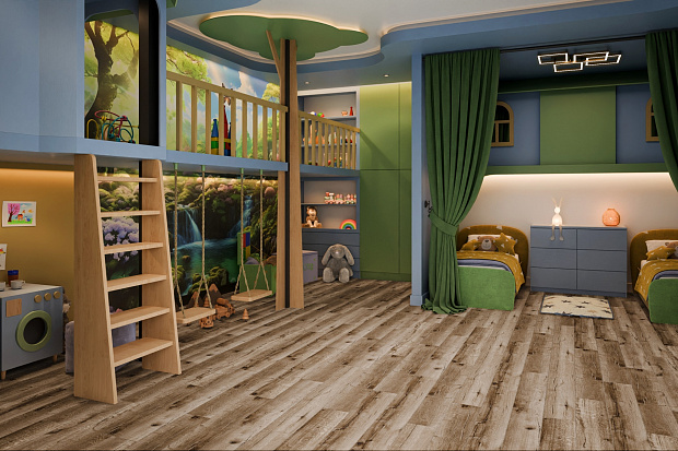 SPC-ламинат Damy Floor Family JC8271-7 Дуб Изысканный