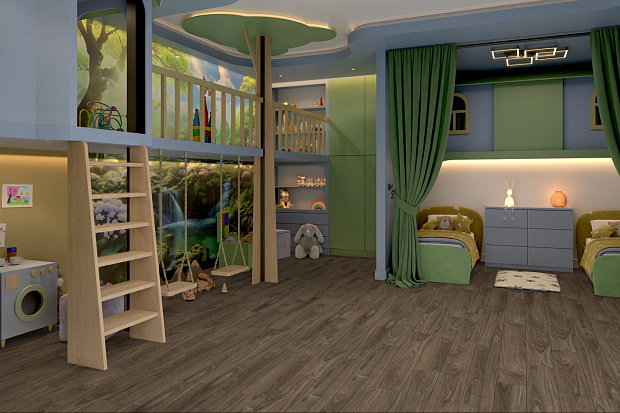 SPC-ламинат Damy Floor Family 0036-3 Орех Американский