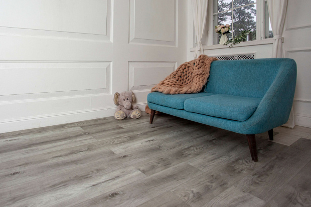SPC-ламинат Damy Floor Family TCM369-28 Дуб Рустикальный Cерый