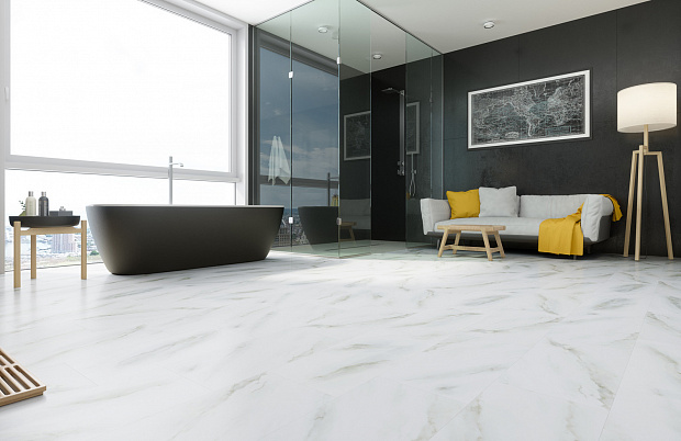 SPC-ламинат Fargo Stone 6089-1 Белый Мрамор