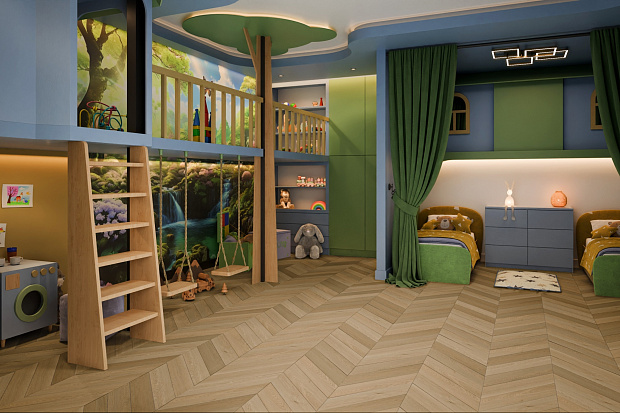 SPC-ламинат Damy Floor Chevron DF03-Ch Тюильри