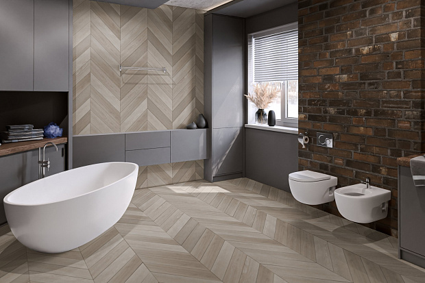 Кварц-винил Damy Floor Chevron LVT DF02-Ch-LVT Пале-Рояль