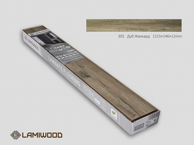 Ламинат Lamiwood Glanz 305 Дуб Жаккард
