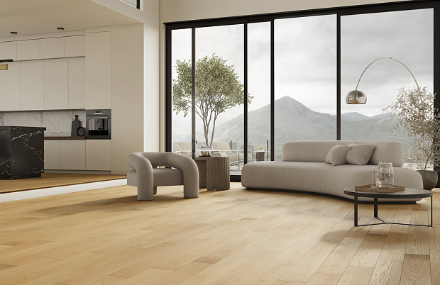 Паркетная доска Quartz Parquet Классик 7 Дуб Медовый Раф 463