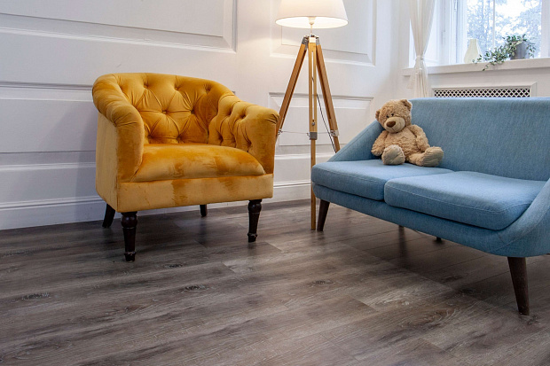 SPC-ламинат Damy Floor Family TCM369-7 Дуб Рустикальный Черный