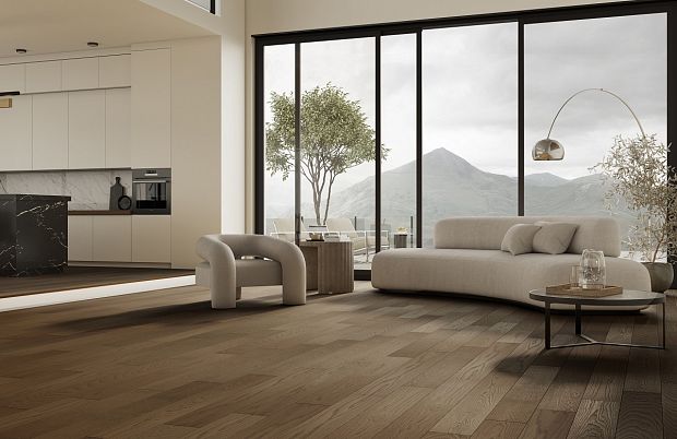 Паркетная доска Quartz Parquet Классик 5 Дуб Брауни 413