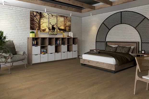SPC-ламинат Damy Floor Family 0030-6 Дуб Мокко