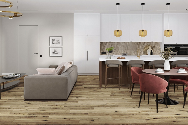 Кварц-винил Damy Floor Family LVT T7020-4-LVT Дуб Провинциальный