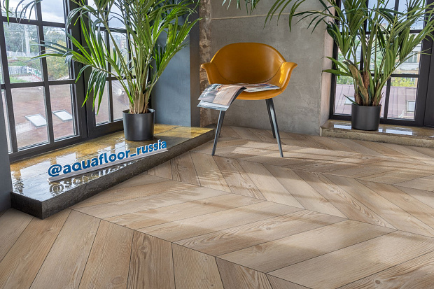 Кварц-винил Aquafloor Parquet Chevron Glue AF2555PGCh