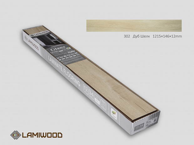 Ламинат Lamiwood Glanz 302 Дуб Шелк