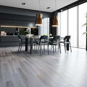 SPC-ламинат Fargo Comfort 379-1 Дуб Серый Иней