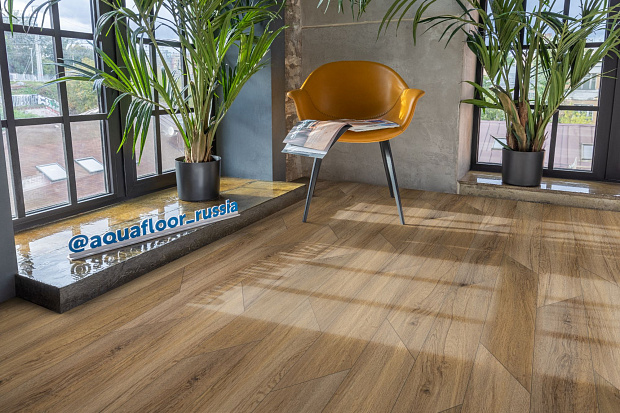 Кварц-винил Aquafloor Parquet Chevron Glue AF2556PGCh