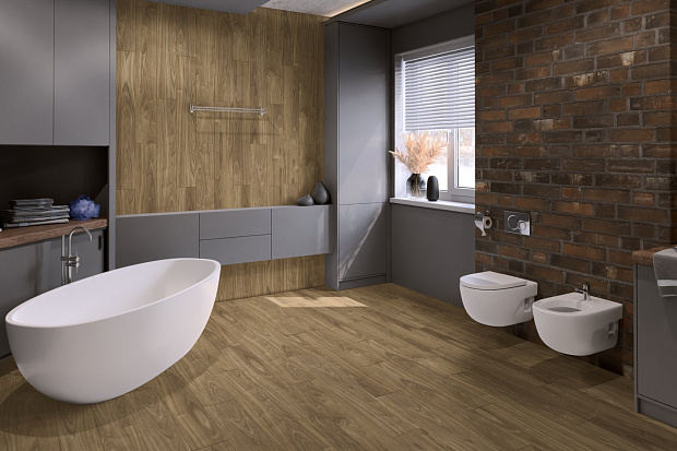 Кварц-винил Damy Floor Family LVT 0036-2-LVT Орех Европейский