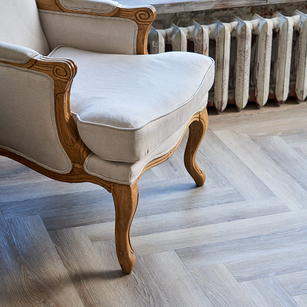 Vinilam Parquet Herringbone Glue GD11122  (Паркет Эрмитаж)