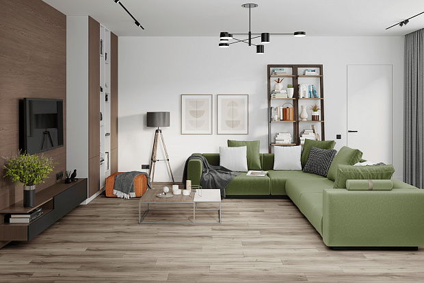 Кварц-винил Damy Floor Family LVT 6607-9-LVT Дуб Натуральный