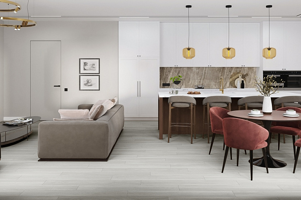 SPC-ламинат Damy Floor Family TCM304-3 Дуб Зимний