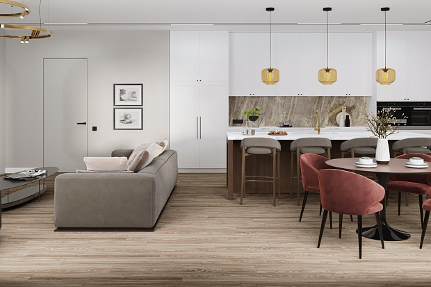 Кварц-винил Damy Floor Family LVT 001-2-LVT Дуб Селект