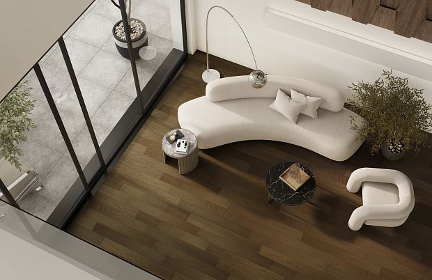 Паркетная доска Quartz Parquet Классик 7 Дуб Брауни 413