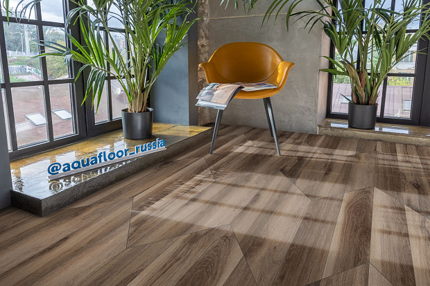 Кварц-винил Aquafloor Parquet Chevron Glue AF2558PGCh