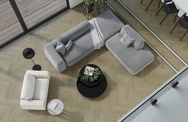 Паркетная доска Quartz Parquet Английская Ёлка Дуб Лимба 33-405