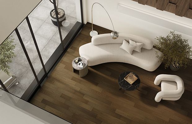 Паркетная доска Quartz Parquet Классик 5 Дуб Брауни 413