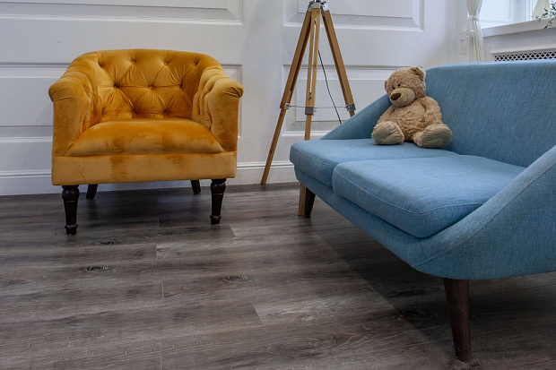 SPC-ламинат Damy Floor Family TCM369-7 Дуб Рустикальный Черный