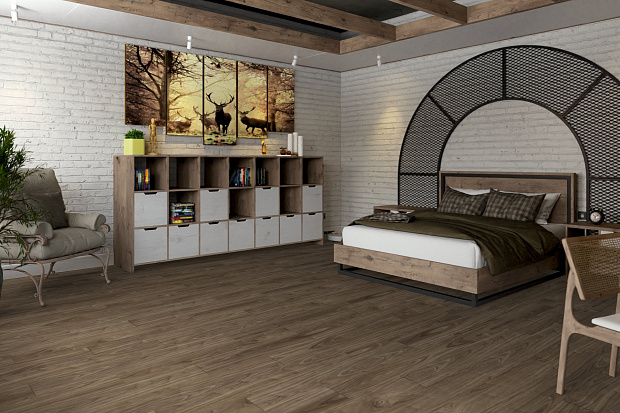 Кварц-винил Damy Floor Family LVT 0036-3-LVT Орех Американский