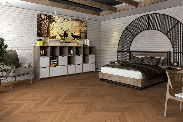SPC-ламинат Damy Floor Chevron DF08-Ch Блуа
