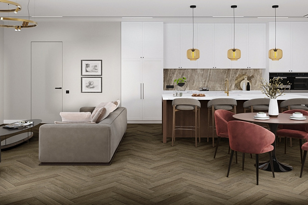 Кварц-винил Damy Floor London LVT 200410EL-12-LVT Оксфорд