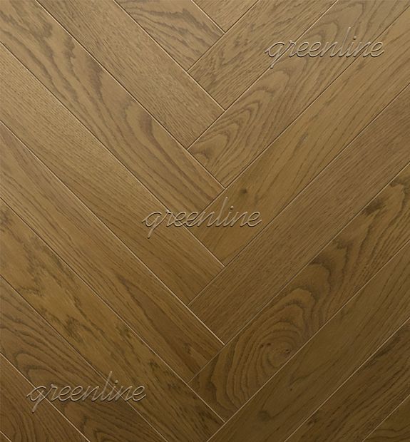 Инженерная доска Английская елка Greenline Extra 713 Дуб Глори