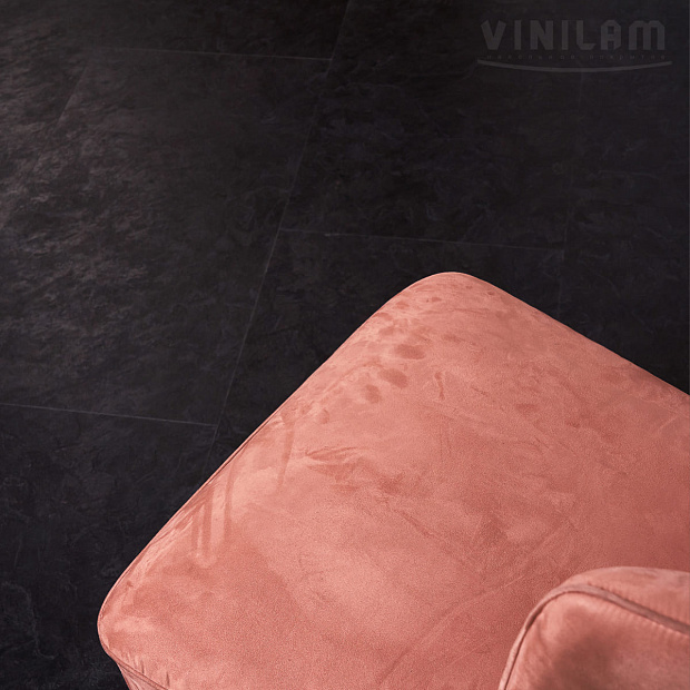 Vinilam Ceramo Stone 61607 (Сланцевый Черный)