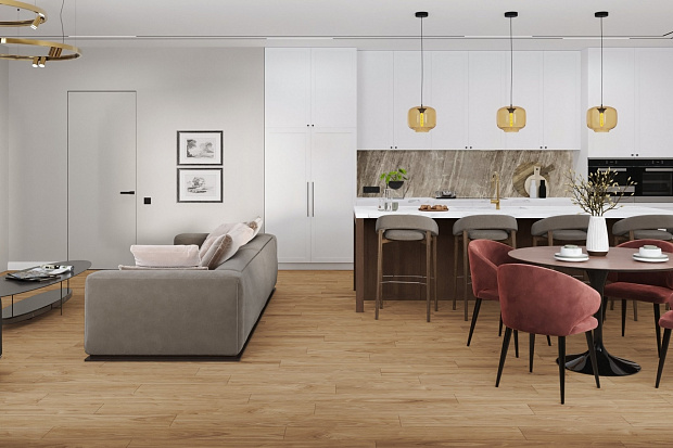 Кварц-винил Damy Floor Family LVT 0036-2-LVT Орех Европейский