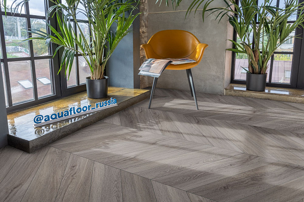 Кварц-винил Aquafloor Parquet Chevron Glue AF2553PGCh