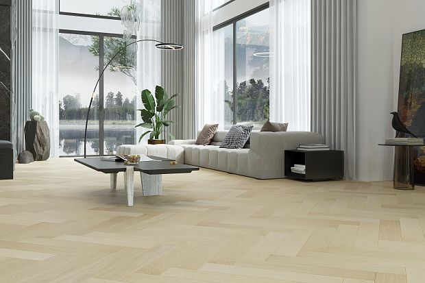 Паркетная доска Quartz Parquet Английская Ёлка Дуб Испанский 33-404