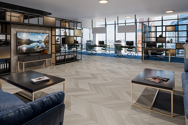 Кварц-винил Damy Floor Chevron LVT DF02-Ch-LVT Пале-Рояль