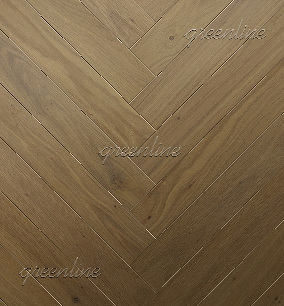 Инженерная доска Английская елка Greenline Extra 714 Дуб Дрим