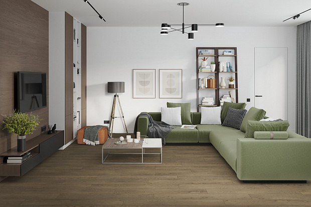 Кварц-винил Damy Floor Family LVT 0030-6-LVT Дуб Мокко