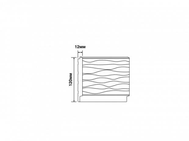 Декоративная панель HIWOOD LV127W GR15K