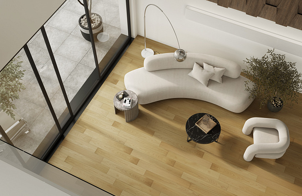 Паркетная доска Quartz Parquet Классик 7 Дуб Медовый Раф 463
