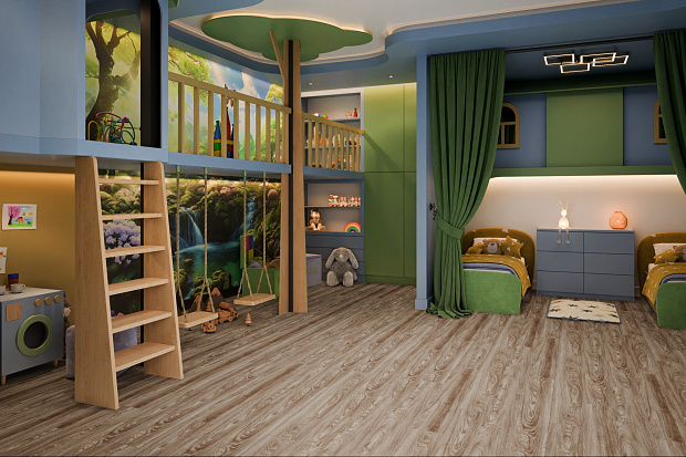 Кварц-винил Damy Floor Family LVT 001-2-LVT Дуб Селект